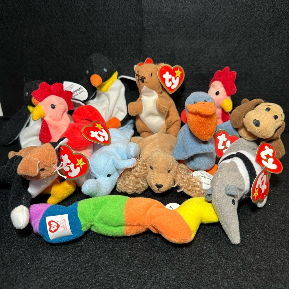 Beanie Babies- MINI Lot of 12- All With Tags